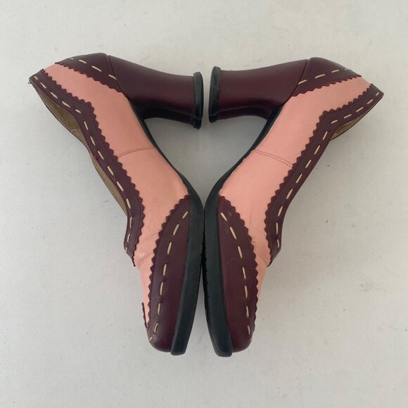 John Fluevog Kristin Heels Shoes Wingtip Brogue - Picture 3 of 10